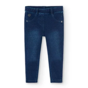 Pantalon Felpa Denim Boboli Niña