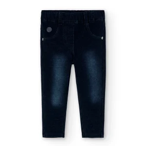 Pantalon Felpa Denim Oscuro Boboli Niña