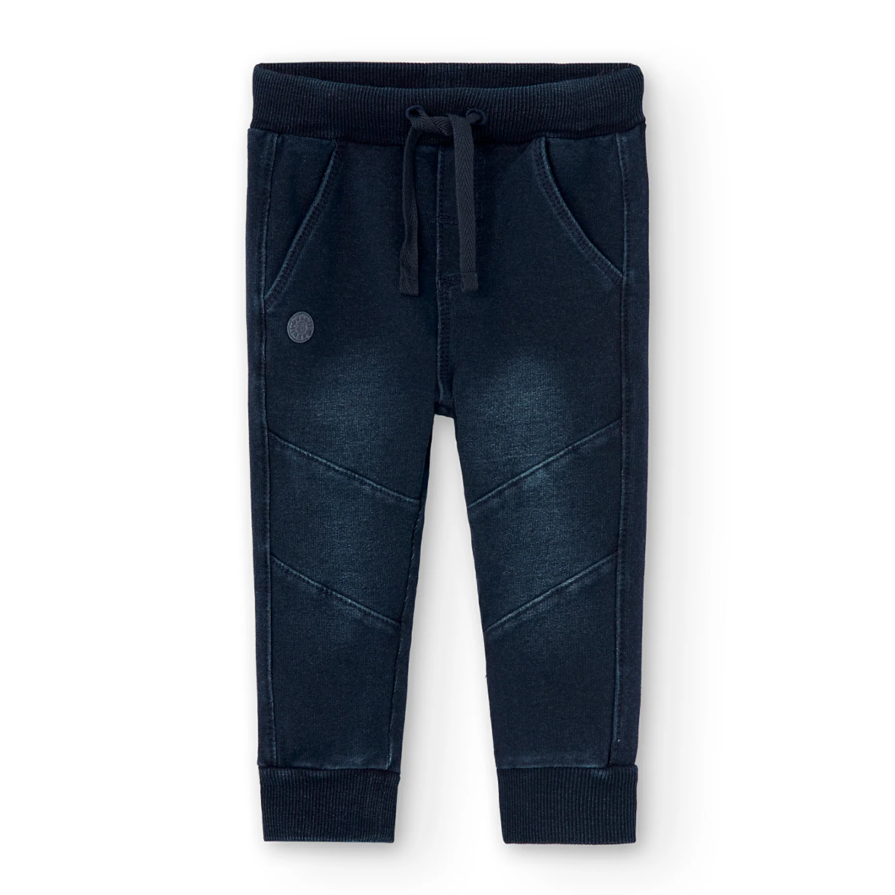 Pantalon Algodon Denim Boboli Azul Oscuro