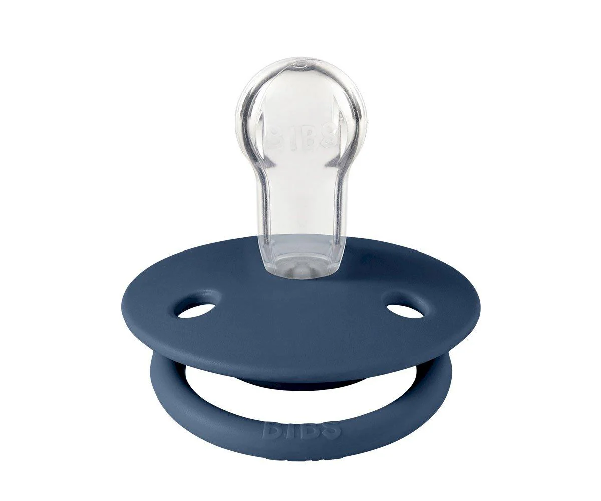 2 Chupetes BIBS De Lux Cloud/Steel Blue Silicona - Imagen 5