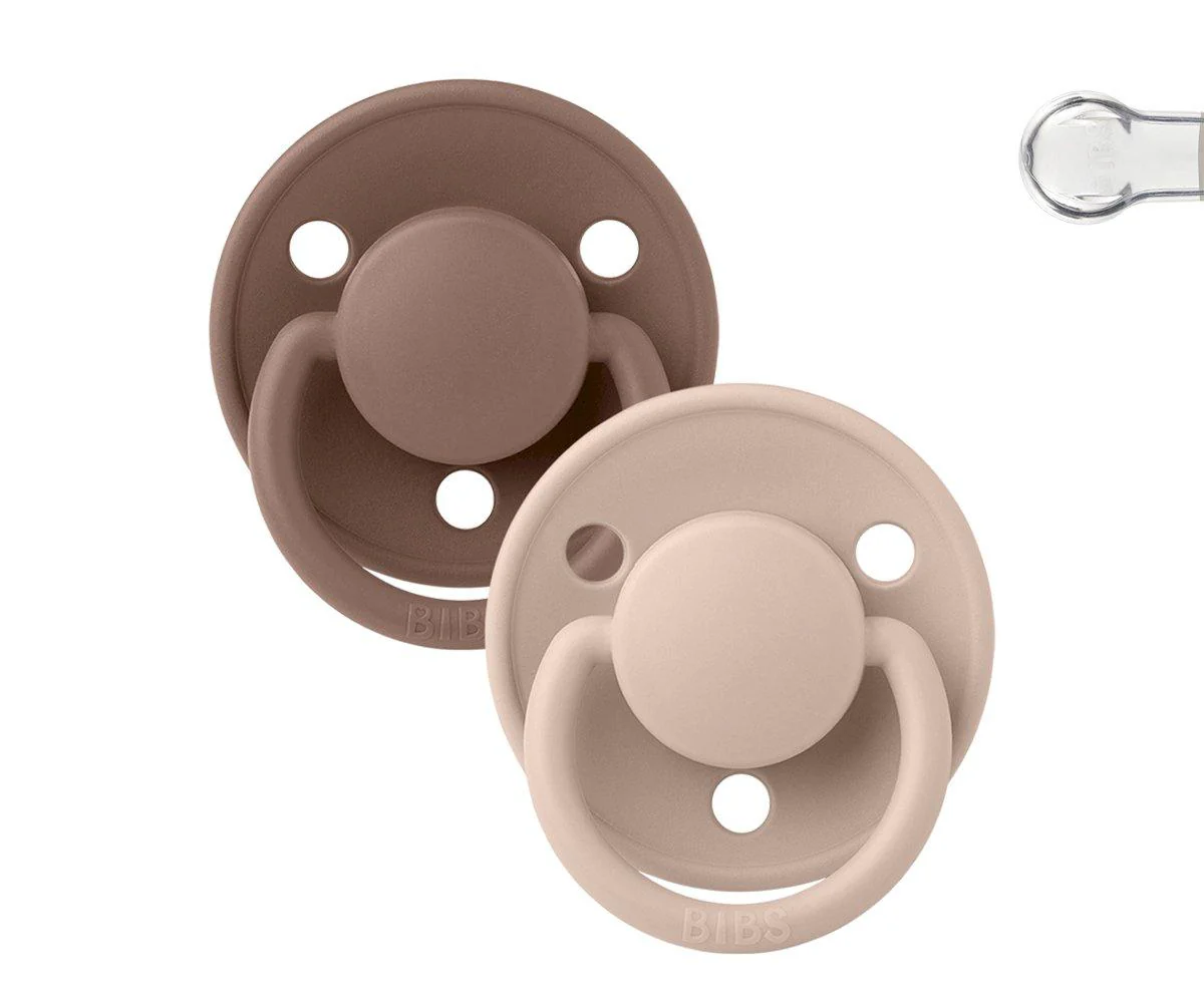 2 Chupetes BIBS De Lux Woodchuck/Blush Silicona - Imagen 6