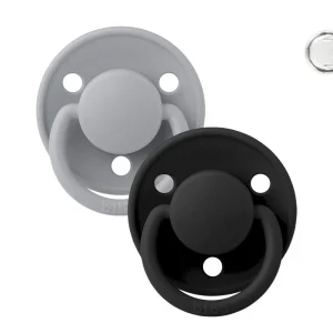2 Chupetes BIBS De Lux Cloud/Black Silicona