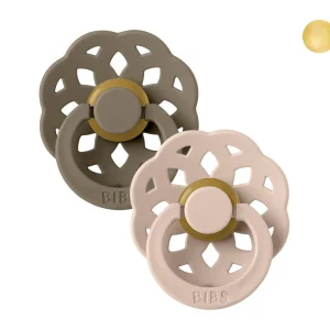 2 Chupetes BIBS Boheme Woodchuck/Blush