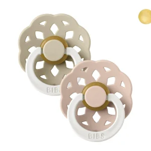 2 Chupetes BIBS Boheme Nocturnos Blush/Vanilla