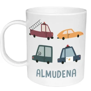 Taza de Plástico Personalizada Vintage Cars