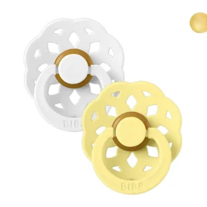 2 Chupetes BIBS Boheme White/Sunshine