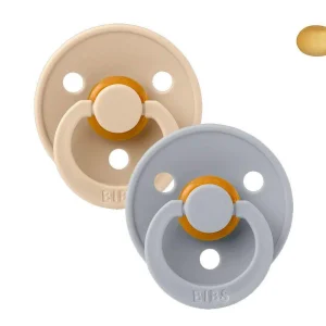 2 Chupetes BIBS Colour Simétrica Vanilla/Cloud