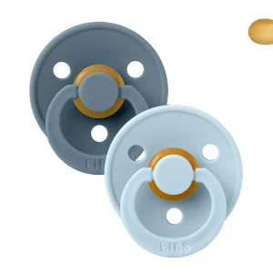 2 Chupetes BIBS Colour Simétrica Baby Blue/Petrol