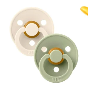 2 Chupetes BIBS Colour Anatómica Ivory/Sage