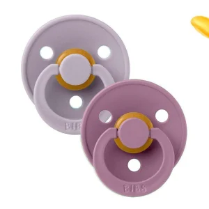 2 Chupetes BIBS Colour Anatómica Fossil Grey/Mauve