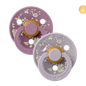 2 Chupetes BIBS Colour Round Liberty Capel Fossil Grey Mix