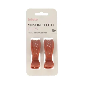 2 Pinzas para Muselinas Terracota
