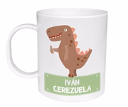 Taza Plástico Personalizada Dinosaurio