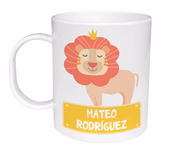 Taza Plástico Personalizada León