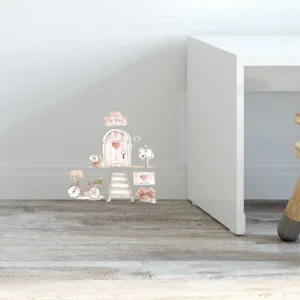 Vinilo Sueños de Cigüeña Puerta Sr Perez Rosa