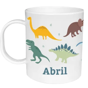 Taza de Plástico Personalizada Mundo Dinosaurios