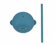 Tapa Sippie para Vaso Silicona Azul Dusk