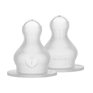 2 Tetinas Silicona Biberón BIBS Flujo Medio