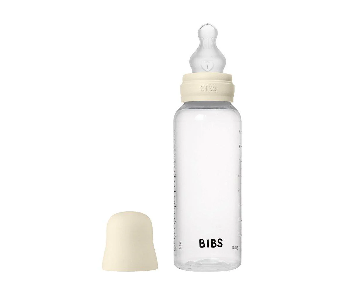2 Biberones Plástico BIBS Silicona Ivory 270 ml - Imagen 2