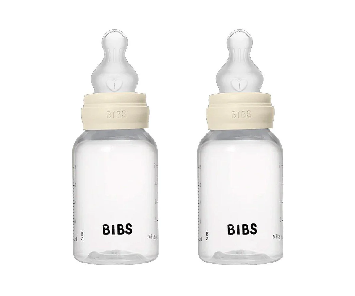2 Biberones Plástico BIBS Silicona Ivory 150 ml - Imagen 5