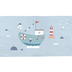 Toalla Playa Microfibra Fishing Boat Personalizable