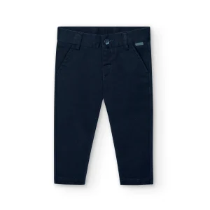 Pantalon Saten Elastico Boboli Marino