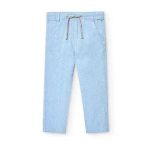 Pantalon Lino Boboli Fiesta Toscana Azul