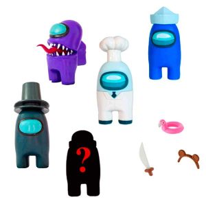 Among Us S2 Pack 5 Figuras Cuchillo