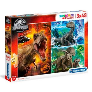 Jurassic World Puzzle 3x48p