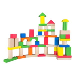 Woomax Cubo 100 Bloques de Madera