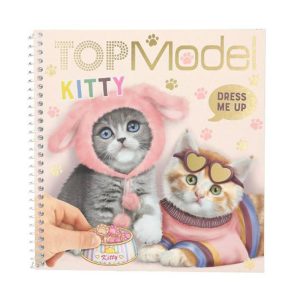 Top Model Cuaderno Calcomanías Dress me KITTY
