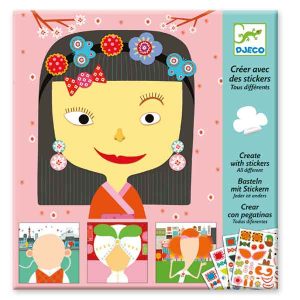 Djeco Juego Crea con Pegatinas Todo Diferente