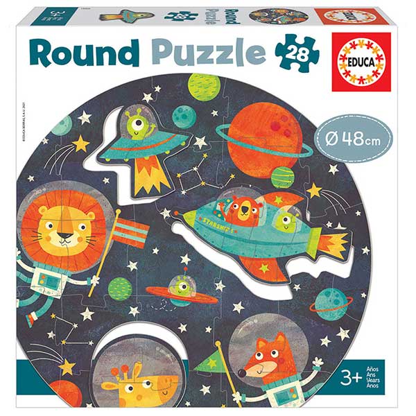 Round Puzzle 28p el Espacio