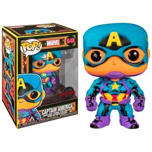Figura Funko Pop! Capitán América Black Light Marvel 648