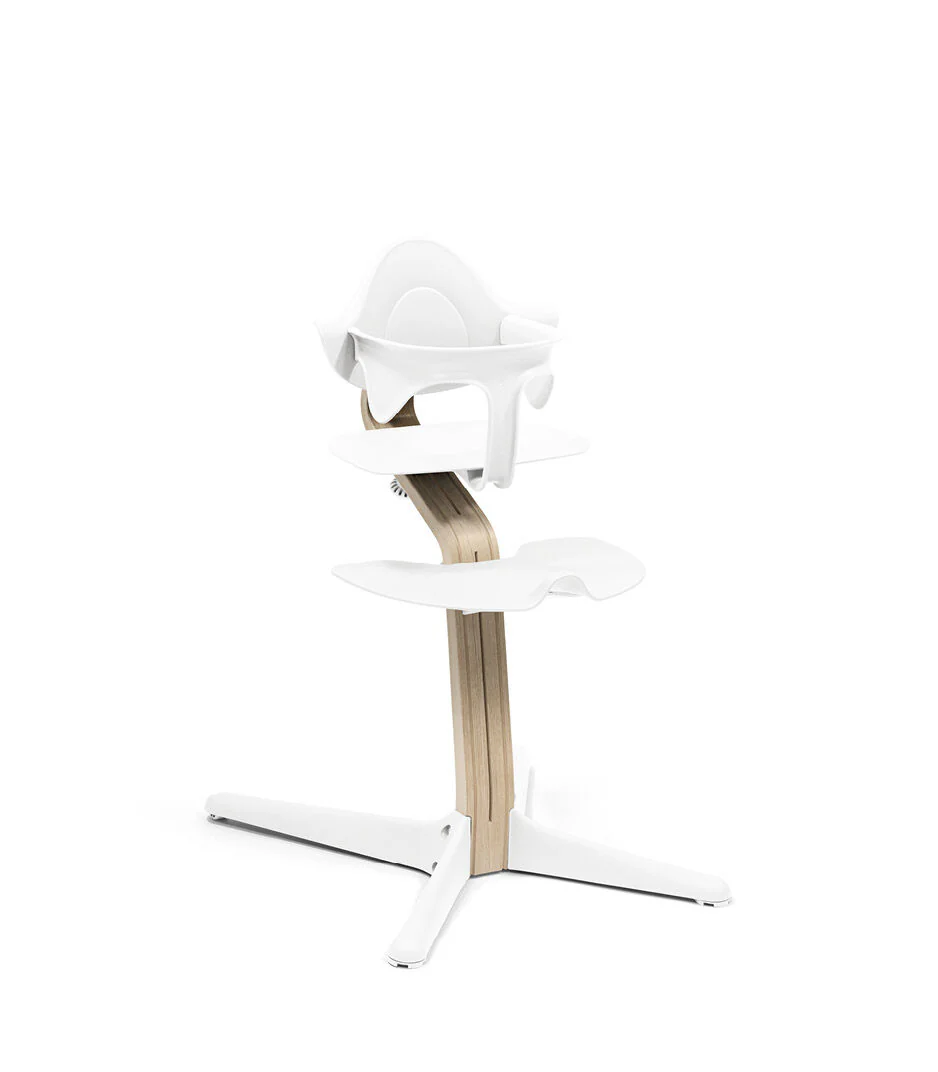 Combo Silla Stokke Nomi Natural Blanca + BabySet + Bandeja + Arnes - Imagen 4