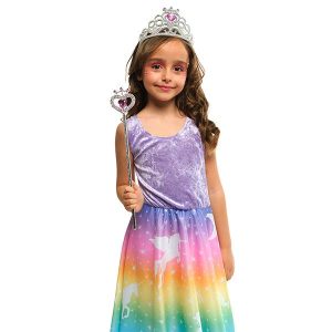 Set Accessorios Princesa Plata y Rosa