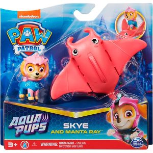 Paw Patrol Skye y Pez Manta Aqua Pups