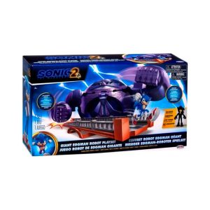 Sonic The Hedgehog 2: Set de Juego Gigante Robot Eggman con Figura de Acción Super Sonic