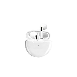 Auriculares Inalámbricos Blancos Con Cargador Digital Planet