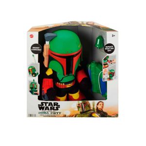 Star Wars Peluche Boba Fett Lanza Cohete con Cambiador de Voz