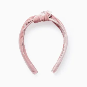 Diadema Zippy Terciopelo Rosa