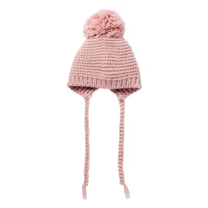 Gorrito Tejido Zippy Pompon Rosa