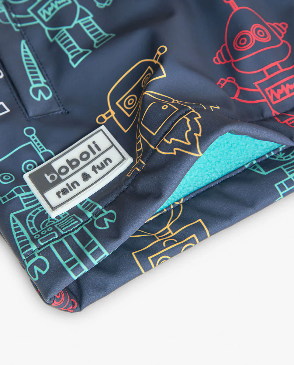 Impermeable con capucha robots - Imagen 3