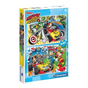 Puzzle 2×60 pzas.mickey&superpiloto