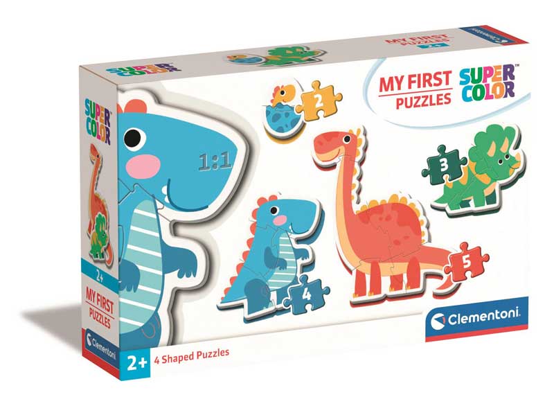 4 puzzles progresivos dinosaurios