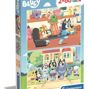 Puzzle 2×60 pzas. bluey