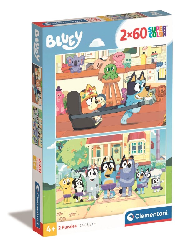 Puzzle 2×60 pzas. bluey