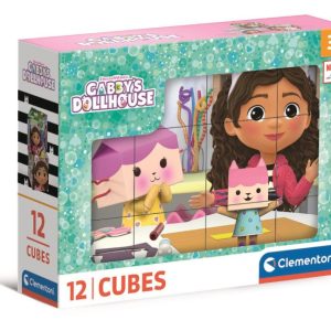 Rompecabezas 12 cubos casa de gabby