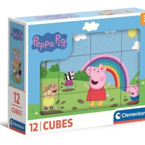Rompecabezas 12 cubos peppa pig