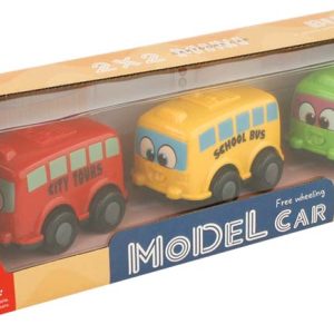 Set 3 autobuses colores friccion